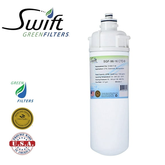 Swift Green Filters SGF-96-16 CTO-B Replacement for Everpure EV9617-36 Commercial Water Filters (Pack of 3)