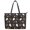 Cute Halloween Theme, variant on POLERO Tote Bag Dark Spider web Casual Handbag for Travel, PU Leather Lightweight Waterproof Saddle Handbag