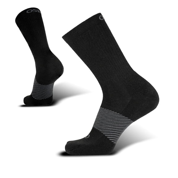 OS1st WC Wicked Comfort Crew Sock-Black Mid-Calf