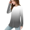 thumbnail image 7 of YUNAFFT Girls Long Sleeve T-Shirts Soft Cotton-like Side Slit Hem Casual Top for 2-12Y, 7 of 7