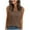 Womens Clothing Brown, variant on Womens Knitted Tank Tops, Sleeveless Shirts for Women Fall Fashion Loose Fit Solid Color Ribbed V Neck Sweatshirts
