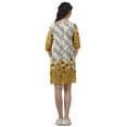 thumbnail image 6 of Moomaya Printed 3/4 Sleeve Winter Dresses For Women Scoop Neck Short Swing Dress, 6 of 6