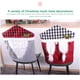 thumbnail image 4 of Advancent Funda para silla de Navidad de dibujos animados, accesorios de Navidad, funda larga de felpa bonita Antimacassar, funda para fiesta en Kits de decoración para fiestas Rojo, 4 of 6
