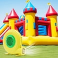 thumbnail image 6 of LUOSHALIYA 450W Blower Fan Yellow and Green 110-120V 0.6HP Air Pump Inflatable Bounce House, 6 of 23