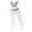 Gray+White, variant on 1/6 Womens Low-cut White Jeans Fit 12" Female Action Figure Clothing Gray+White