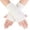 White, variant on Women Winter Warm Knit Fingerless Gloves Hand Crochet Thumbhole Arm Warmers Mittens
