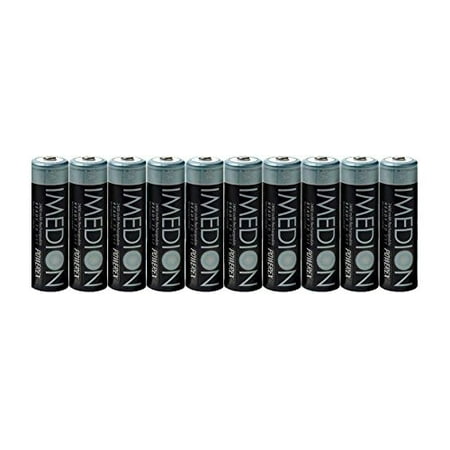 10 PowerEx Imedion AA 2400mAh Rechargeable Batteries With Free Cases
