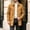 Yellow, variant on WIZUTIZ Men's Suede Mid Length Trench Coat Full Zip Stand Collar Jacket with Pockets Fall Winter Fashion Outerwear