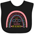 thumbnail image 3 of Inktastic Handpicked for Earth by My Sister in Heaven Rainbow Boys or Girls Baby Bib, 3 of 4