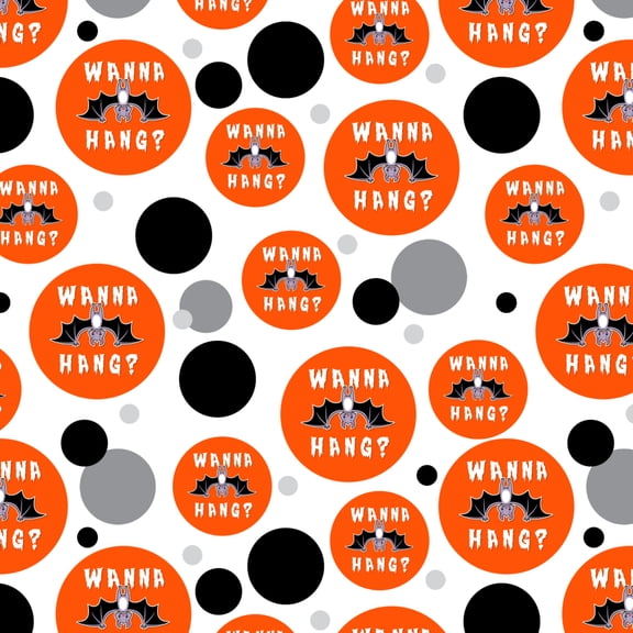 Wanna Hang Want Bat Funny Humor Premium Gift Wrap Wrapping Paper Roll
