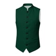 thumbnail image 4 of Byoo Toddler Boy's Solid Mandarin Collar Multi Pocket Vest Sleeveless Bavarian Top Oktoberfest Blouse, 4 of 5