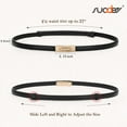 thumbnail image 6 of SUOSDEY Skinny Women Belt Thin Women Belt Ladies Dresses Belt with Alloy Turn Lock, 6 of 7