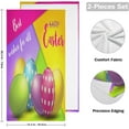 thumbnail image 2 of Easter Cartoon Eggs Hand Towels 2 PCS, Kitchen Towel Ultra Soft and Highly Absorbent,Decorative Fingertip Face Towel for Bathroom Hotel, 28.3"x14.4", 2 of 5