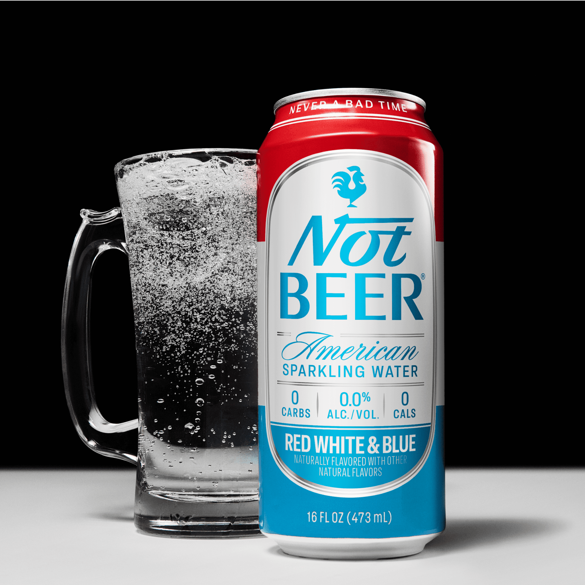 (Pack Of 3) Not Beer Water Sparkling Red White Blue 8 Pack 128 Fo