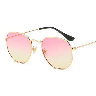 Gafas de sol hexagonales 2023, gafas de sol de diseñador de marca para mujer, gafas de sol cuadradas para hombre con marco de Metal, gafas de pesca para conducir, gafas Zonnebril Mannen Tan Jianjun unisex