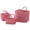 Red, variant on Nnndbs Set of 3 Farmhouse Storage Bins, Red Checkered Quilted Fabric Storage Boxes with Handles, Foldable Organizer Baskets for Home