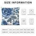 thumbnail image 5 of Nawypu Blue and White Porcelain Floral Throw Pillow Covers, Vintage Chinoiserie Blue Floral Decorative Couch Pillowcases Cushion Covers for Living Room Bedroom Sofa Outdoor,, 5 of 5