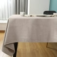 thumbnail image 1 of Table Cloths Rectangle Large Beige Tablecloth Cover Cloth Waterproof Faux Linen 140x180cm, 1 of 5