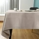Tissus de Table Rectangle Grande Nappe Beige Couverture Tissu Imperméable Faux Lin 140x180cm – image 1 sur 5