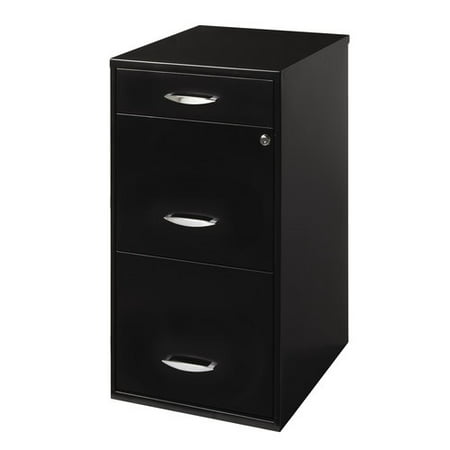 filing cabinet, 3-drawer accessory file, black - walmart