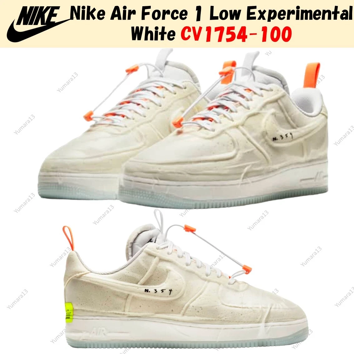 Nike Air Force 1 Low Experimental White CV1754-100 Men's Size Nike Air Force 1 Low Experimental White CV1754-100 Men's Size