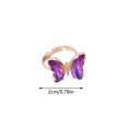 thumbnail image 2 of PVCS Bague Ajustable Papillon Dégradé Créatif Mode pour Femmes avec Ouverture, 2 of 2