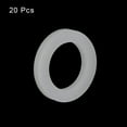 thumbnail image 3 of Uxcell Silicone Gasket 25mm OD 16mm ID 3mm Width VMQ Seal Rings Washer, White 20Pcs, 3 of 6