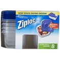 thumbnail image 1 of Ziploc One Press Seal Extra Small Square Container - 8 ct, 1 of 2