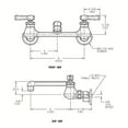 thumbnail image 2 of Chicago Hot And Cold Water Sink Faucet Lead Free, Lever Handles, 2 of 2