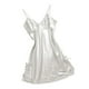 thumbnail image 2 of Camisón Bodydoll de encaje satinado para mujer perfecl Camisón con cuello en V y deslizamiento completo S M L XL XXL, 2 of 7