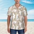 thumbnail image 4 of Haiem Retro Bunny Flower Printed Hawaiian Shirt for Men - Men’s Casual Beach Summer Shirts - Stretch Fabric with Modern Fit-Large, 4 of 9