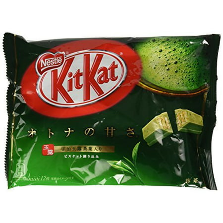 Japanese Kit Kat - Maccha Green Tea Bag 4.91 Oz (Pack of 3) by Nestle