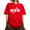 1-Red, variant on UNISHE Women's Floral Heart Graphic Short Sleeve T-Shirt Cream Oversized White Line Art Nature Tee