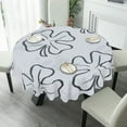 thumbnail image 2 of Eveokoki Tablecloth Round 60 Inch Clover Leaf For St Patricks Day Table Cloth Farmhouse St Patrick's Day Tablecloth for Kitchen Holiday Picnic Party Dinner Room Outdoor Decor, 2 of 5