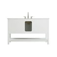 thumbnail image 3 of Elegant Kitchen and Bath 54 inch Single Bathroom Vanity in White, 3 of 7