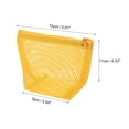 thumbnail image 2 of Unique Bargains 1 Pc Mesh Lipstick Makeup Bag Yellow Polyester, 2 of 6
