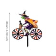 thumbnail image 3 of Halloween Witch Bicycle Yard Stake, Metal Witch Riding Bike Garden Decor, Non-Rotating Fixed Wheel Outdoor Decoration for Lawn Porch Patio Fall, 3 of 5