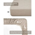 thumbnail image 3 of GHSDFBB Mini Crib Sheets for Baby, Fitted Pack N Play Mattress and Mini Cribs 24"x38", Neutral Muslin Cotton Mini Crib Mattress Sheet with Boho Style, Soft and Breathable Comfort (Beige, Mini Cr, 3 of 6