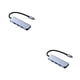 thumbnail image 3 of Tholdsy Estación de acoplamiento de múltiples puertos USB Hub, carcasa de aleación de aluminio, divisor portátil, adaptador de disco en U, Gris Tipo-c 2Conjunto, 3 of 6