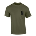 thumbnail image 2 of Mens Country Music Tshirt Rich Men North Of Richmond Tattered American Flag Short Sleeve T-shirt-Military Green-small, 2 of 4