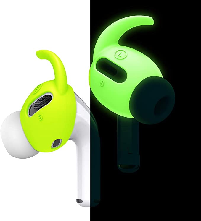 gateway Stor mængde Frø elago Earbuds Hook Cover Designed for Apple AirPods Pro [4 Pairs: 2 Large +  2 Small] (Neon Yellow) - Walmart.com