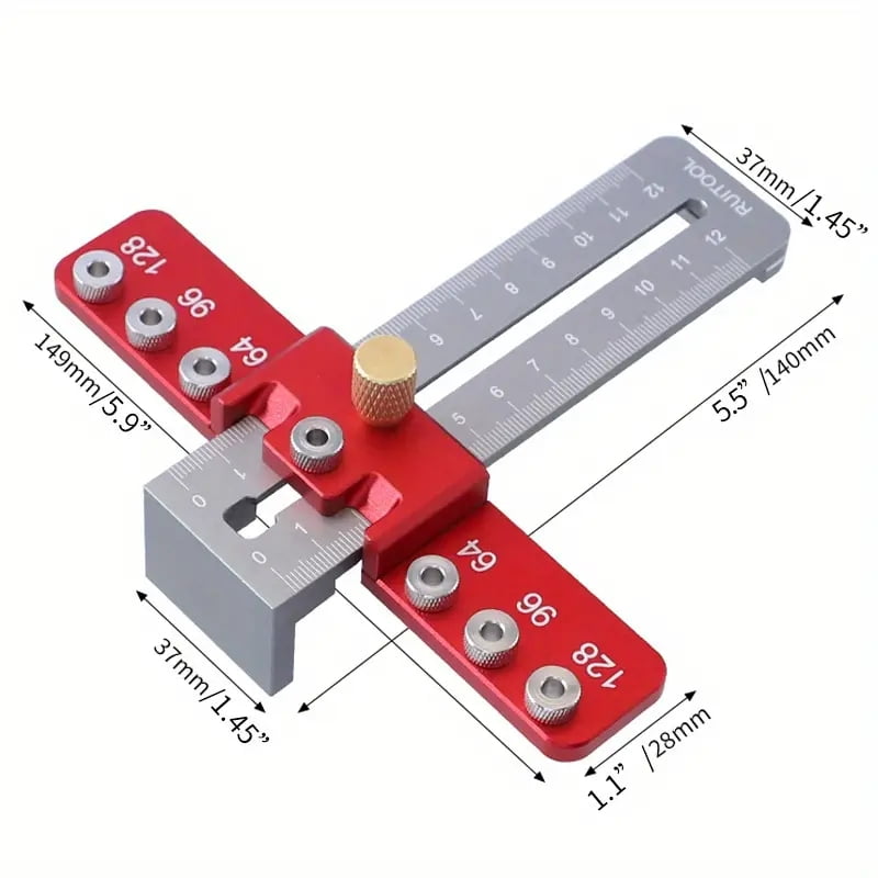 Woodworking Drill Punch Locator Jig Hole Punch Tool For Handles And Pulls Hole Drill Guide Cabinet Handle Knob Template Locator
