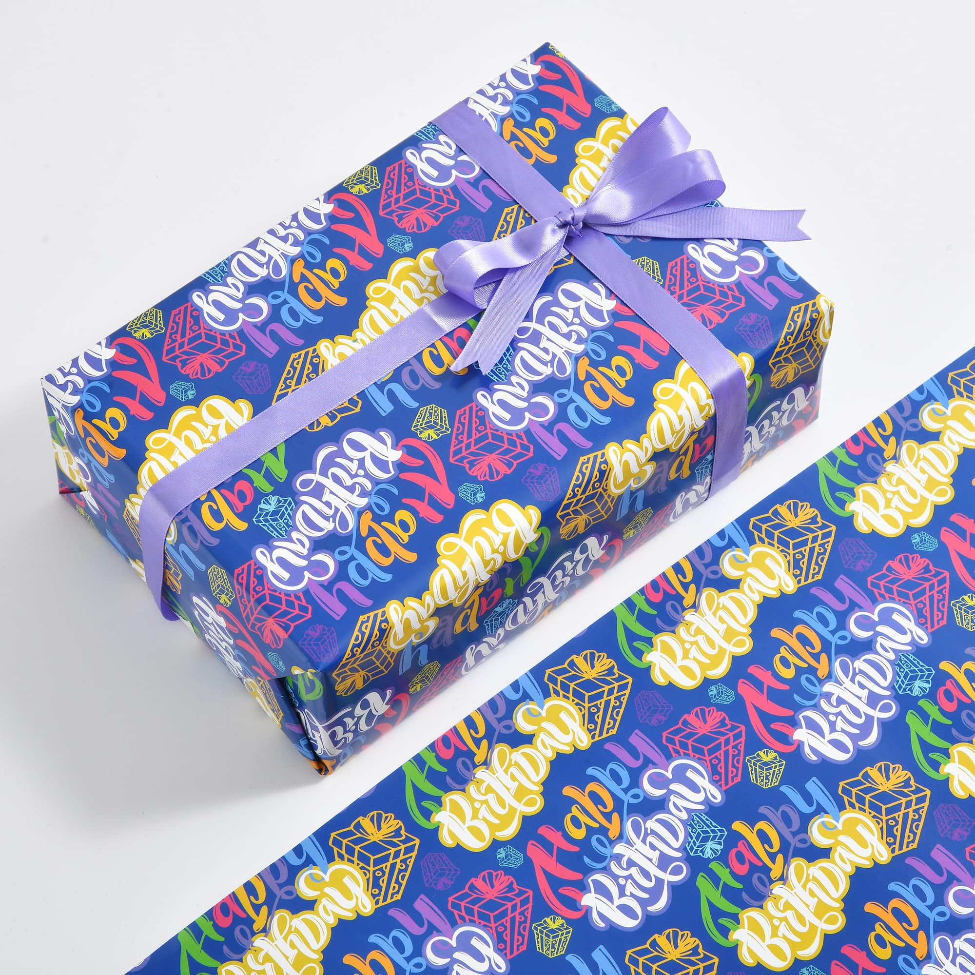 Titiweet Construction Wrapping Paper - Truck Wrapping Paper for Boys, Kids,  12 Sheets Tractor & Trucks Wrapping Paper for Birthday Holiday, 20 x 28