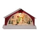 thumbnail image 5 of Cateissary Resin Christmas Scene Snow House LED Desktop Set Village Decoration Kits de decoración para fiestas Muñeco de nieve, 5 of 6