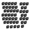 thumbnail image 1 of 50 Pcs Black Sign Clip Food Tray Label Holder Plastic Buffet Food-Good, 1 of 5