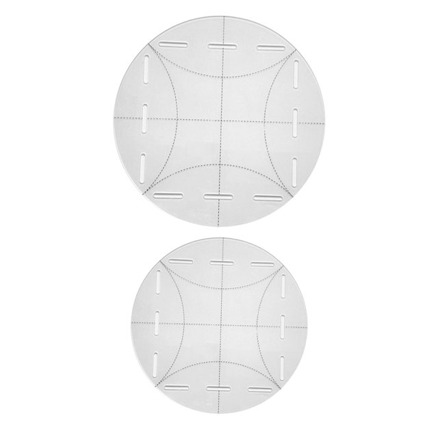 2x Clear Quilting Template Acrylic Quilt Circle Template Tool 8inch