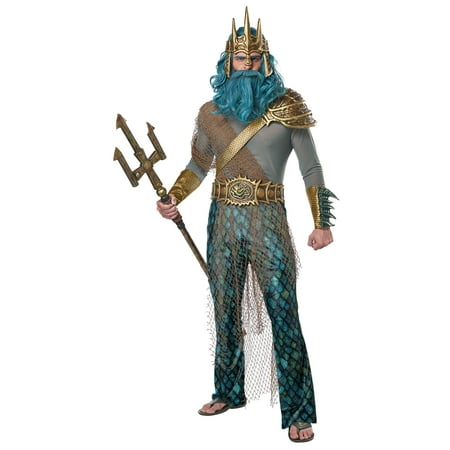 Poseidon / Neptune, God Of The Sea Adult Costume Size: