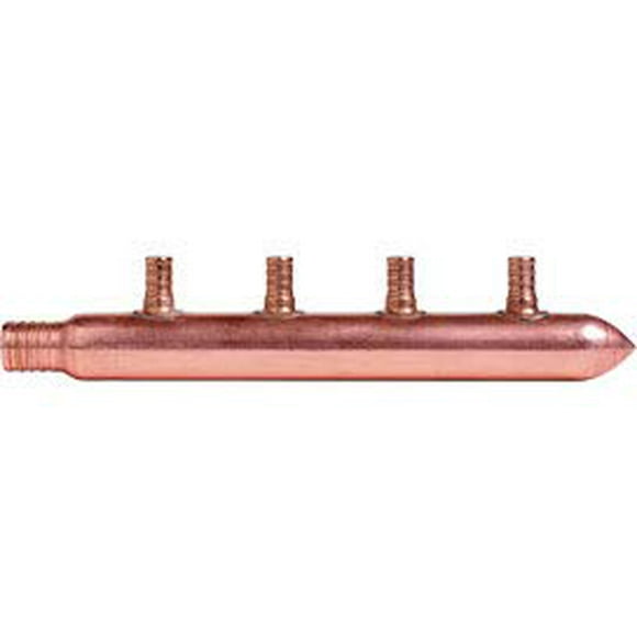 Sioux Chief 672X0490 1/2" PEX Plumbing Manifold 3/4" PEX inlet, clsd