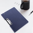 thumbnail image 3 of SKYDUE File Folder Clipboards 1 - Pack Letter A4 Size with Pen Holder for Office School Hospital Supplies, Nursing Clipboards for Document File Organization and Business Supplies, Darkblue, 3 of 5