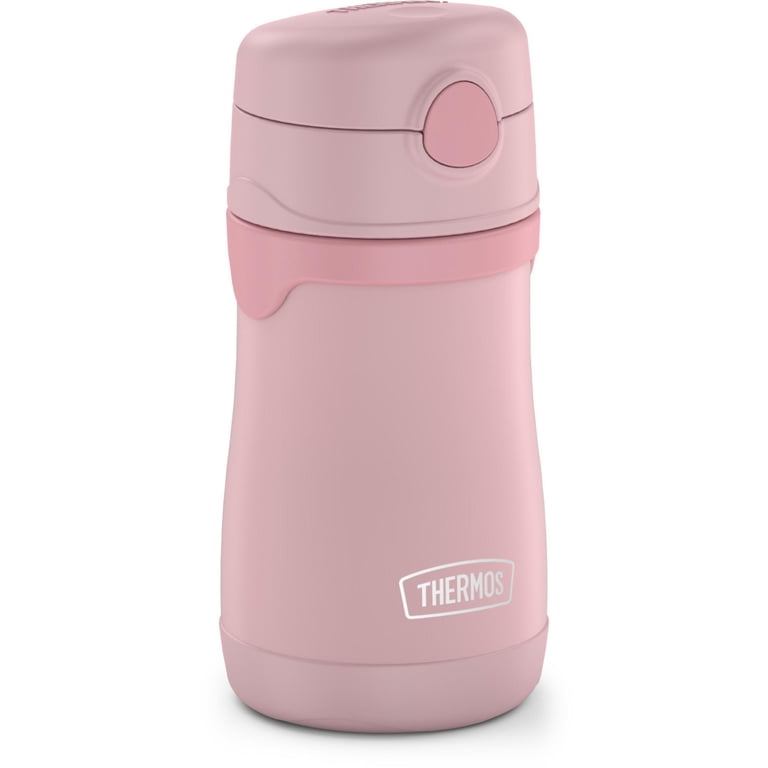 Thermos Baby 10oz Stainless Steel Straw Bottle, Rose photo 2